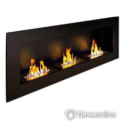 Биокамин ЭкоЛайф Window III black burgundy, встраиваемый в Казани